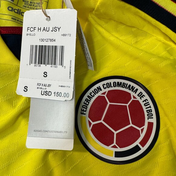 Adidas Colombia 22 Authentic Match Home Soccer Jersey HB9172 Mens $150 NEW - Picture 10 of 10